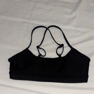 ALO Yoga Black Strappy Sports Bra